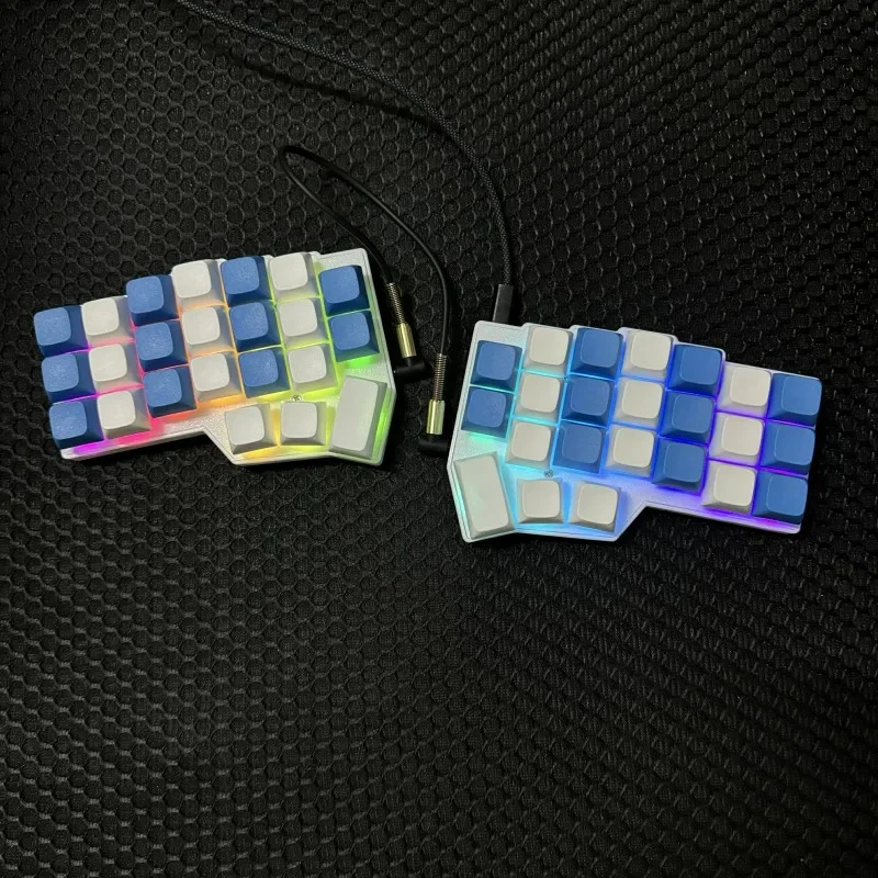 Corne V4.1 SPlit 키보드 맞춤형 단일 모드 유선 MX Axis V4 QMK/VIAL RGB 핫 스왑 PCB 인체 공학 기계식 키보드 키트 선물
