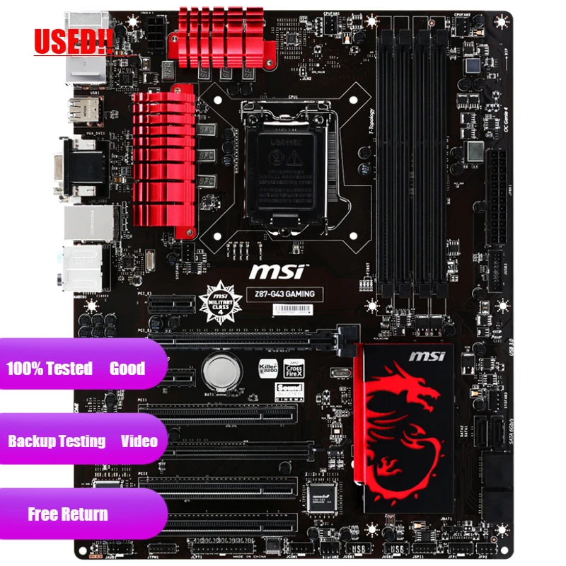 Placa-mãe Gaming Core i7 i5 i3 Pentium Celeron Lga 1150 Overlocking Ddr3 32gb Pci-e 3.0 Z87 G43 Atx - Imagem 5