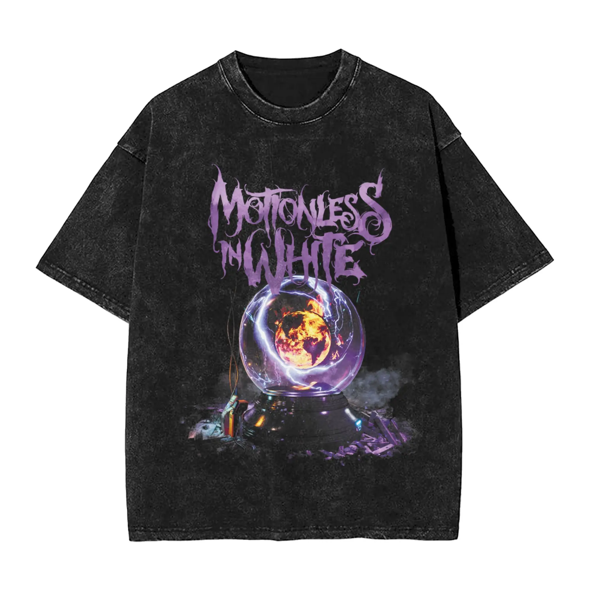 Motionless In White T-Shirt für Herren, 100 % Baumwolle, tolles T-Shirt mit Rundhalsausschnitt, kurzärmelig, Kleidung in Übergröße