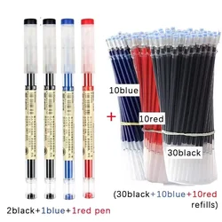 Premium 54 - Piece Fine Point Gel Pen Set - Black, Blue, Red Ink for School, Office & Writing Supplies (54pcs mixed set)