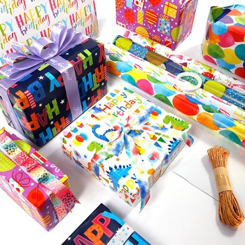 Colorful Birthday Wrapping Paper 1