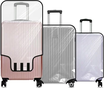 Transparent Waterproof Luggage Cover Scratch-Resistant Dust-Proof Stain-Resistant Protector for 20-30 Inch Suitcase 1