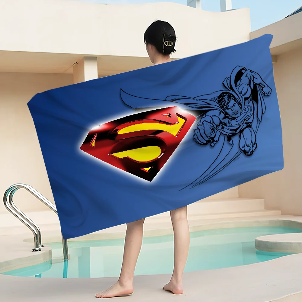 Hot Hero S-Superman Cool Towel Portable Beach Gym Swimming Home Soft Cotton 4