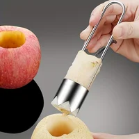 Extracteur de noyau Portable en acier inoxydable, extracteur de noyau de fruits et légumes, outils de cuisine pour éplucher les piments, les Melons 4