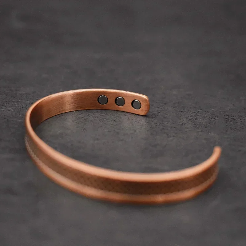 Magnetic Energy Copper Bracelet For Men 99.9% Copper Magnetic Bracelet Adjustable Bangle Jewelry Gift