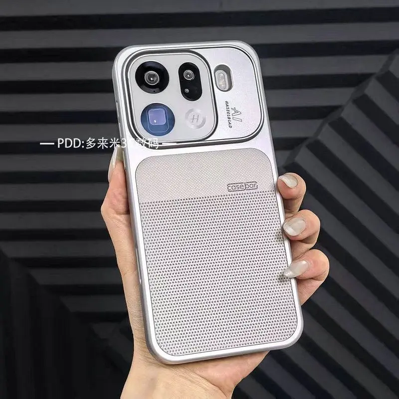 Luxury Leather Acrylic Case with Built-in Magnetic Cover - Shockproof & Wireless Charging Compatible