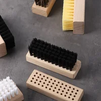 21pcs, Multifunctional Shoe Care Tools, Soft Bristles, Natural Wooden Handle, Small Shoe Brush, Sneaker Cleaning Shoe Brush 2