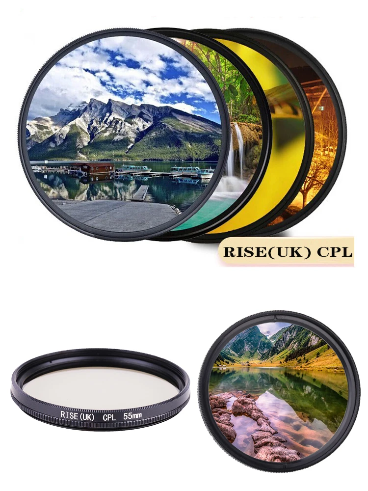 Lot de 2 Filtres ND8 55mm 58mm 77mm + Boîte - Protection Objectif