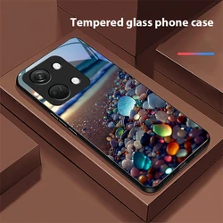 Shining Stone Light Black Tempered Glass Phone Case - Durable Hardshell Protection for OnePlus 10T 5G (BLH-BLH24092925)