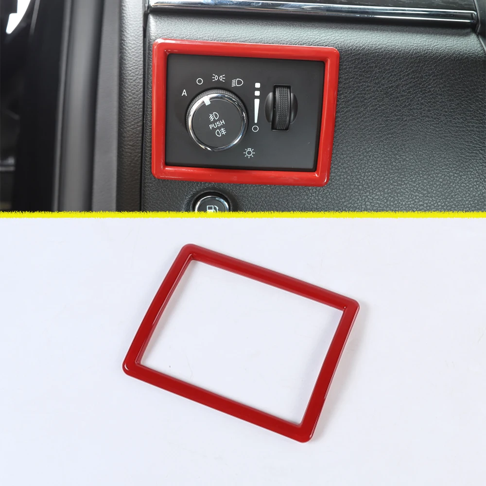 

Для Jeep Grand Cherokee 2011-2020, головной фотопереключатель лампы, рамка, декоративные крышки, наборы аксессуаров для салона автомобиля, внешний вид из углеродного волокна