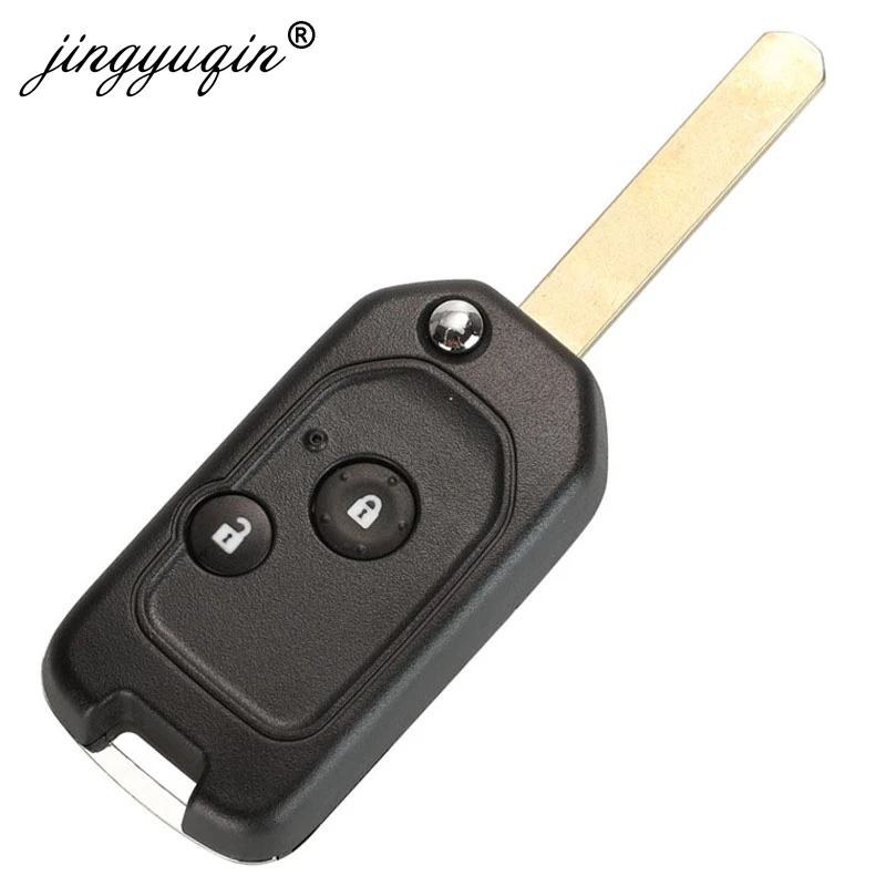 Key Shell 2/3/4BTN Modified Filp Remote Fob Case For Honda Fit CRV Civic Insight Ridgeline HRV Jazz ACCORD 2003-2013