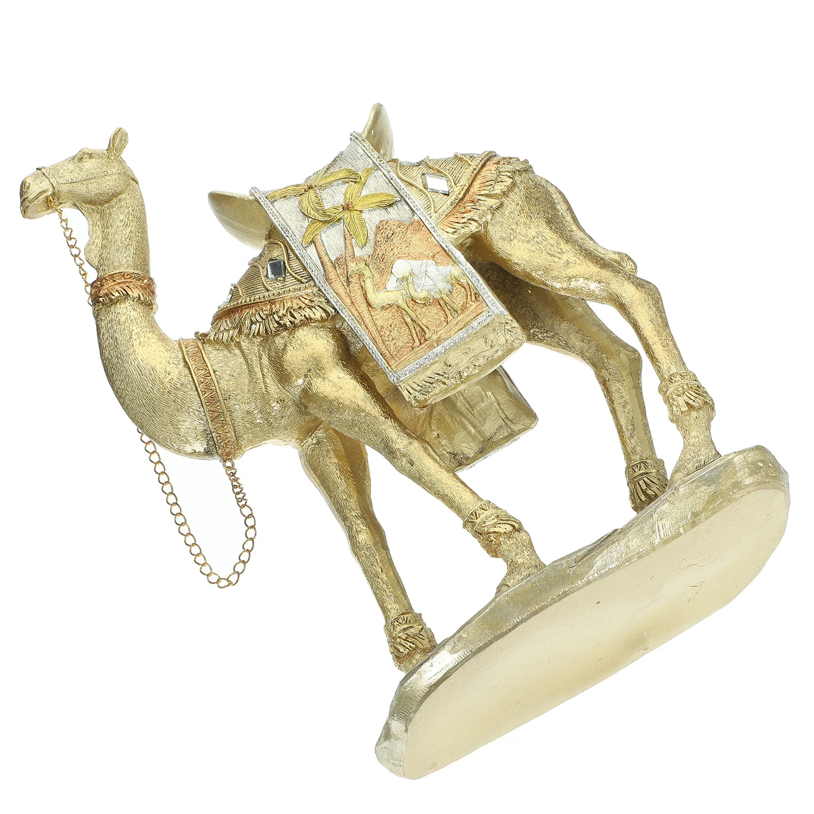 

Brass Camel Figurine Wild Life Animal Statues Desert Camel Decor Ornament Standing Camel Saddle Blanket Home Decorations