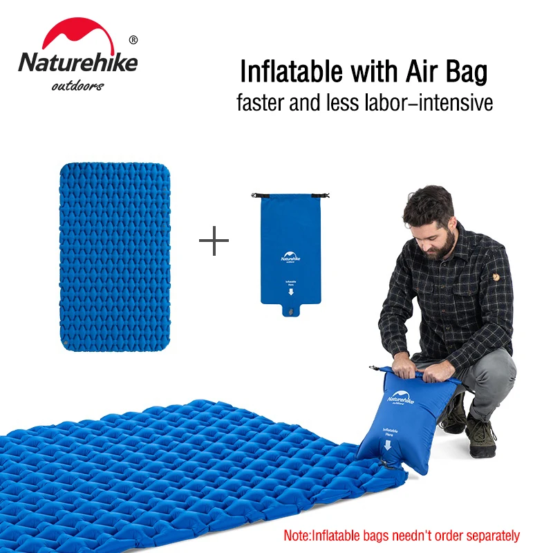 アウトドア寝具 Naturehike Sleeping Pad Built-in Air Inflatable Camping Sleeping Pad - Naturehike official store