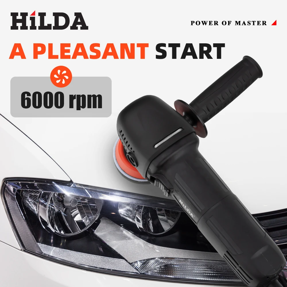 HILDA 3 inch Polisher Adjustable Speed Car Electric Polishing Machine Waxing Machine Car Furniture Polishing Power Tools car polisher cordless car polisher electric polisher