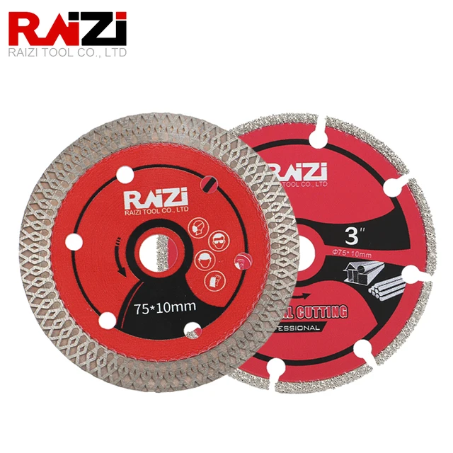 Disco Da Taglio Diamantato 75mm X 10mm - 4 Pezzi Per Calcestruzzo, Legno, Metallo, Piastrelle - Foto 6