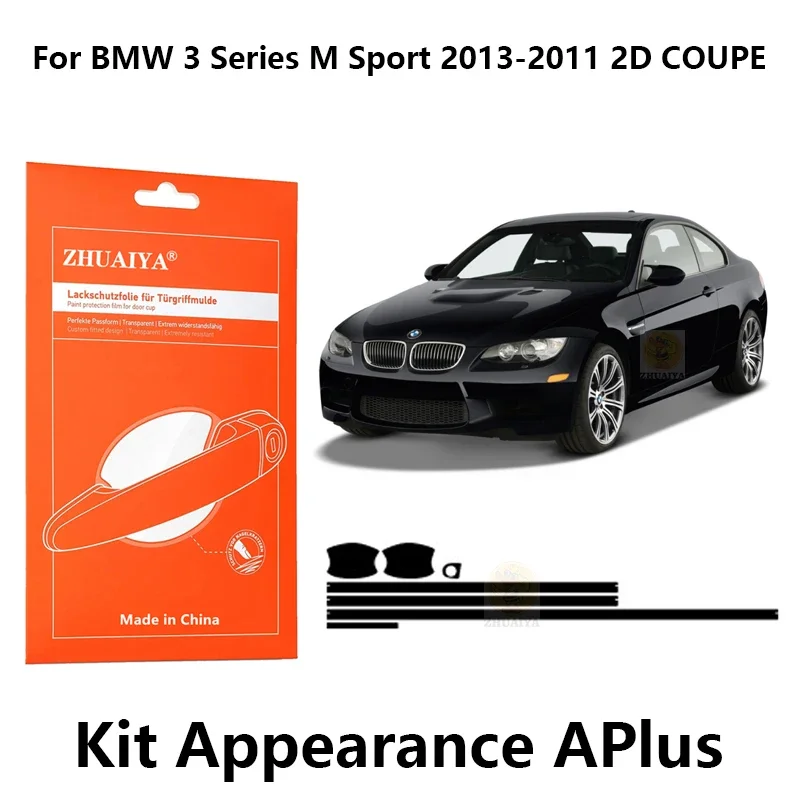 

Защитная пленка ZHUAIYA для красок дверной ручки, ТПУ PPF для BMW 3 серии M Sport 2013-2011 2D, автомобильные аксессуары переворота
