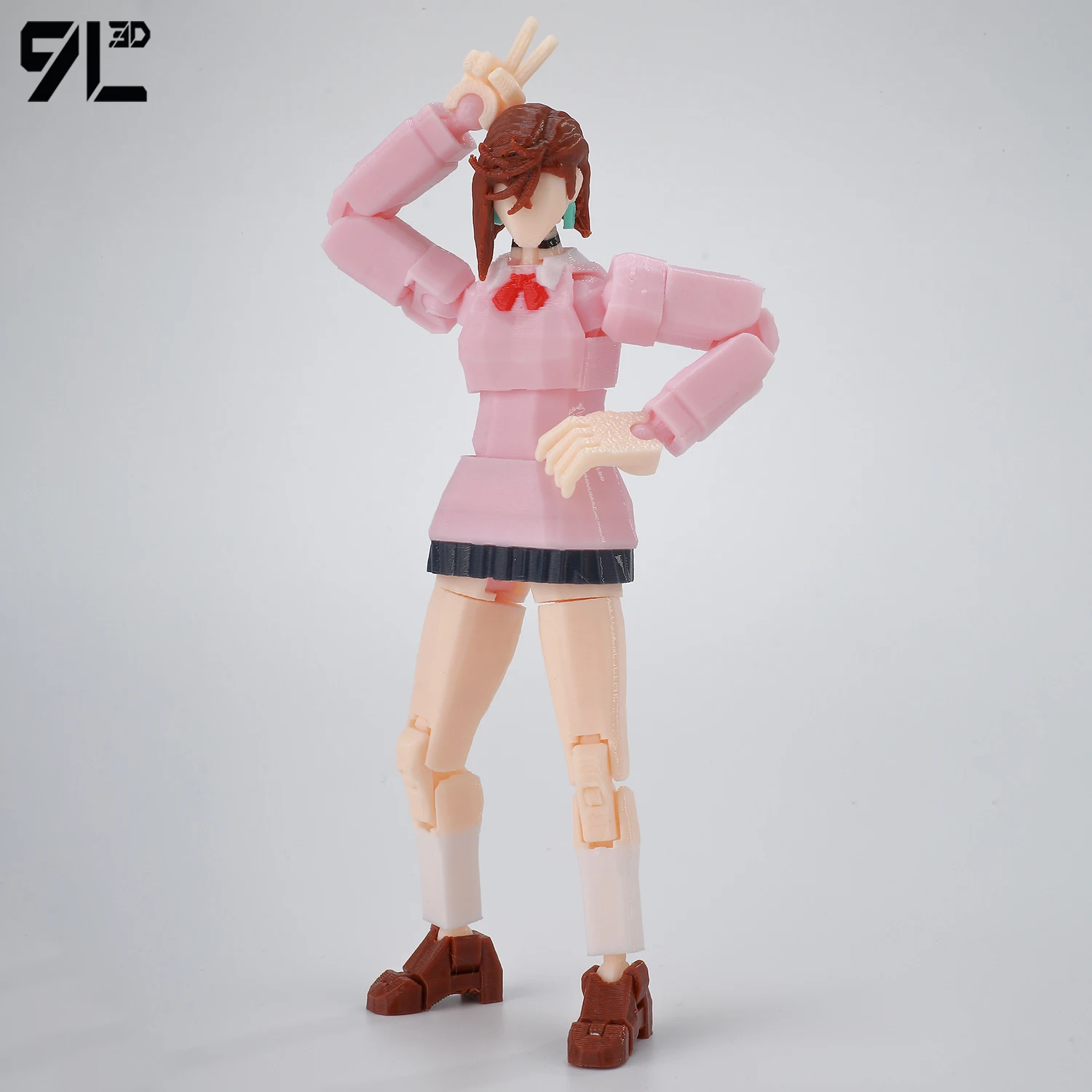 9L3D Printed Articulated Figure Lucky Dummy 13 Momo Ayase Little