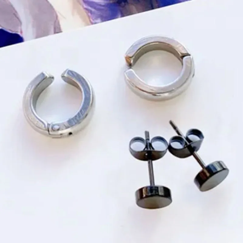 Game Cosplay Props Genshin Impact Wriothesley Cosplay Ear Clips Unisex Punk Stainless Steel Earring Fontaine Duke Role Play
