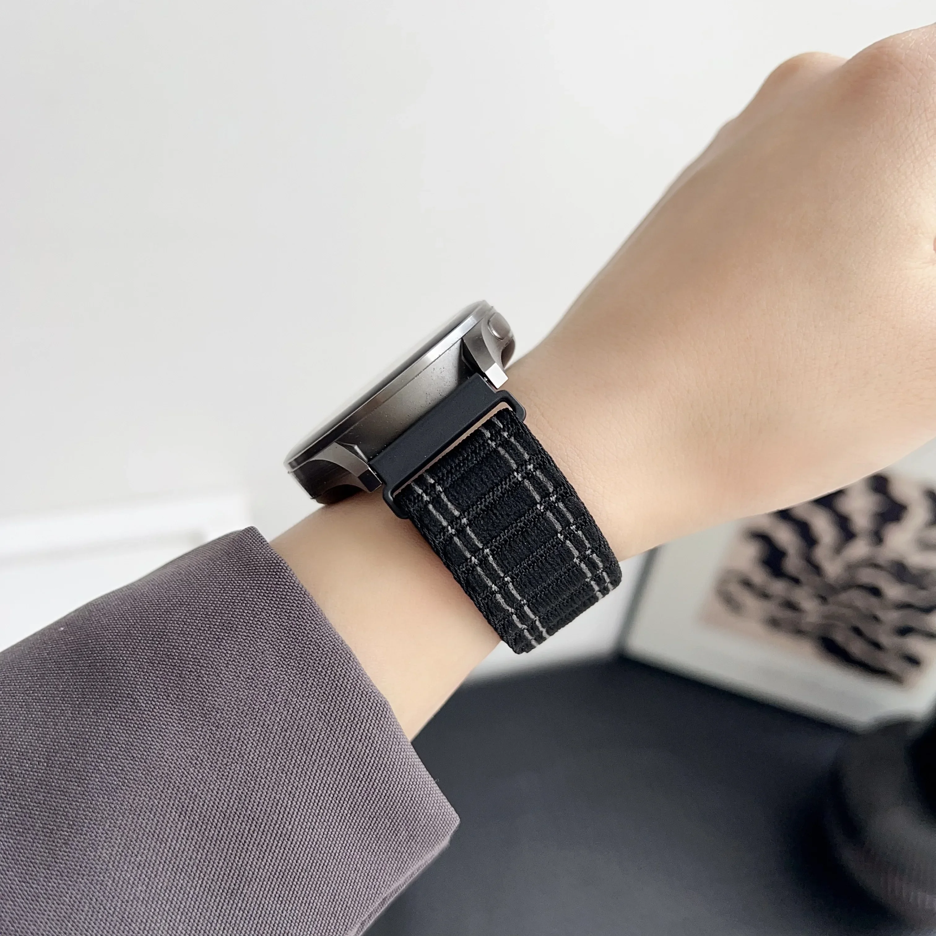 22mm 20mm Watch Band Alpine Loop For Samsung Galaxy Watch 7 6 5 4 Classic Active 2 Gear S3 Sport braid Strap Huawei GT4 Bracelet