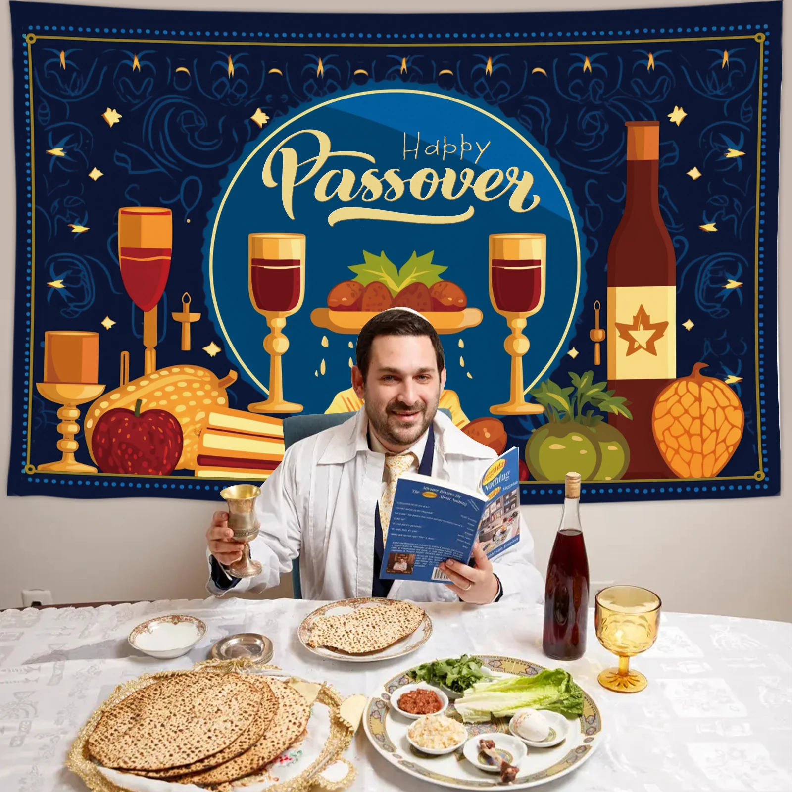 Passover Festival3 ׸ ,  , , Ȱ Ǵ Ÿ Ƽ Ŀ , 59x39 ġ, 1PC