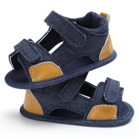 Newborn Boys And Girls Baby Shoes Classic Canvas Soft Soles First Walking Shoes Breathable Sandals Summer Casual Beach Shoes 3