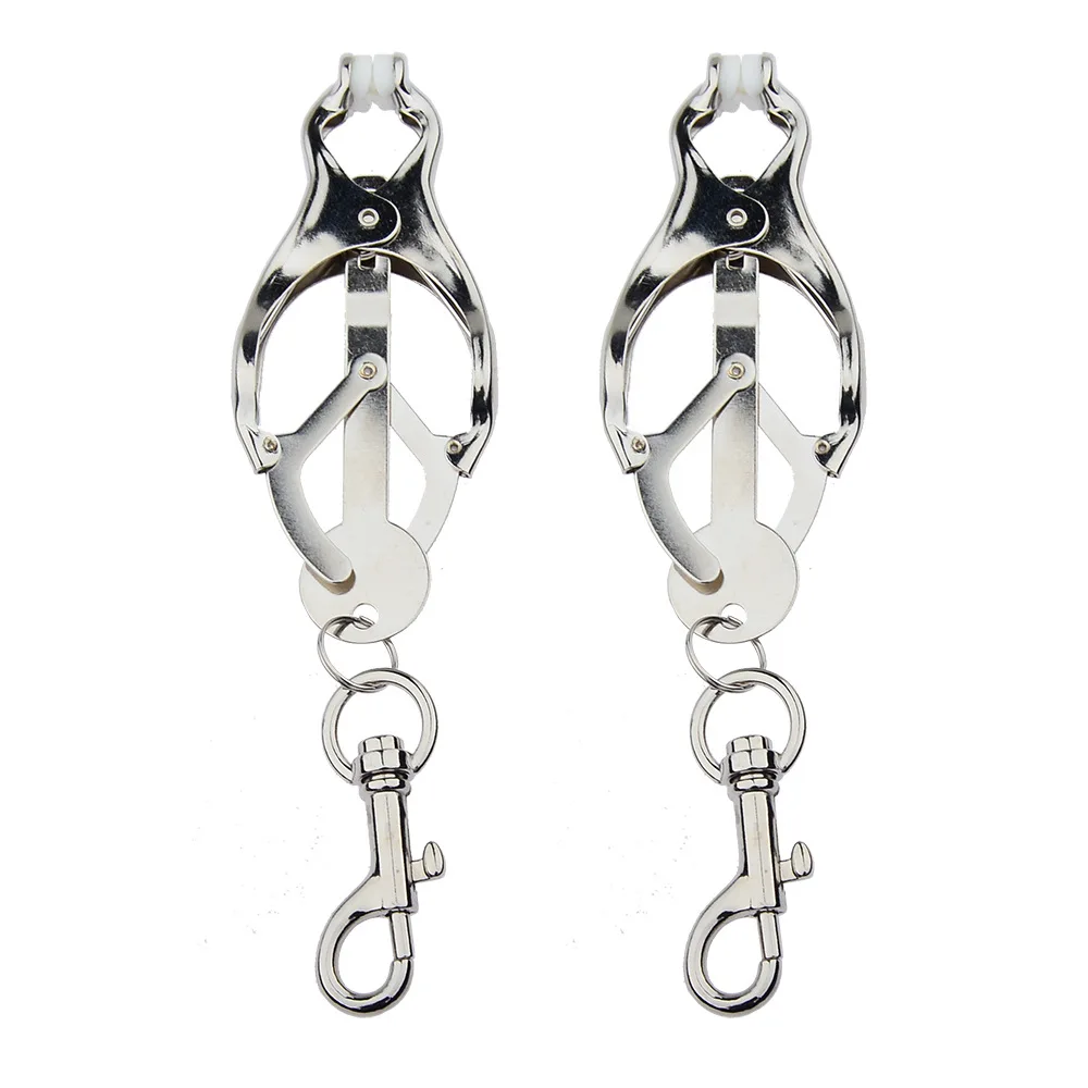 Adjustable Metal Nipple Clamps For Bondage And Sensory Play_voghion.com