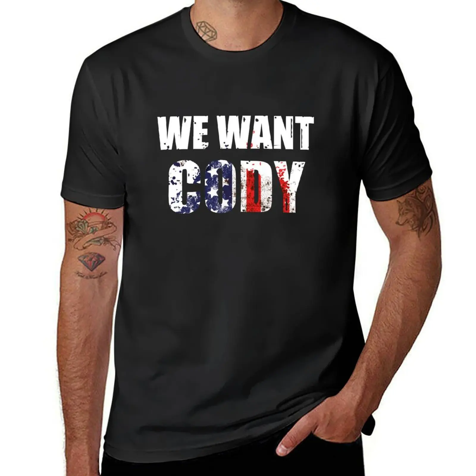 

We Want Cody Pro Wrestling T-Shirt cute clothes customizeds funnys summer tops men t shirts