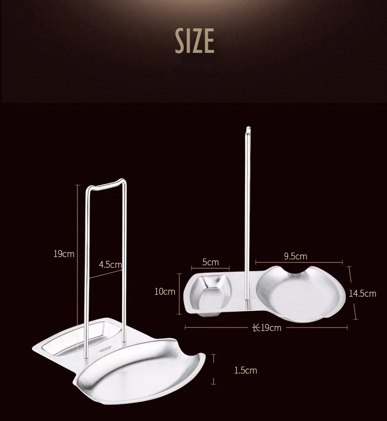 Stainless Steel Pot Lid Rack Detachable Pan Cover Shelf Kitchen Multifunctional Spatula Holder Spoon Stand Kitchen Accessories