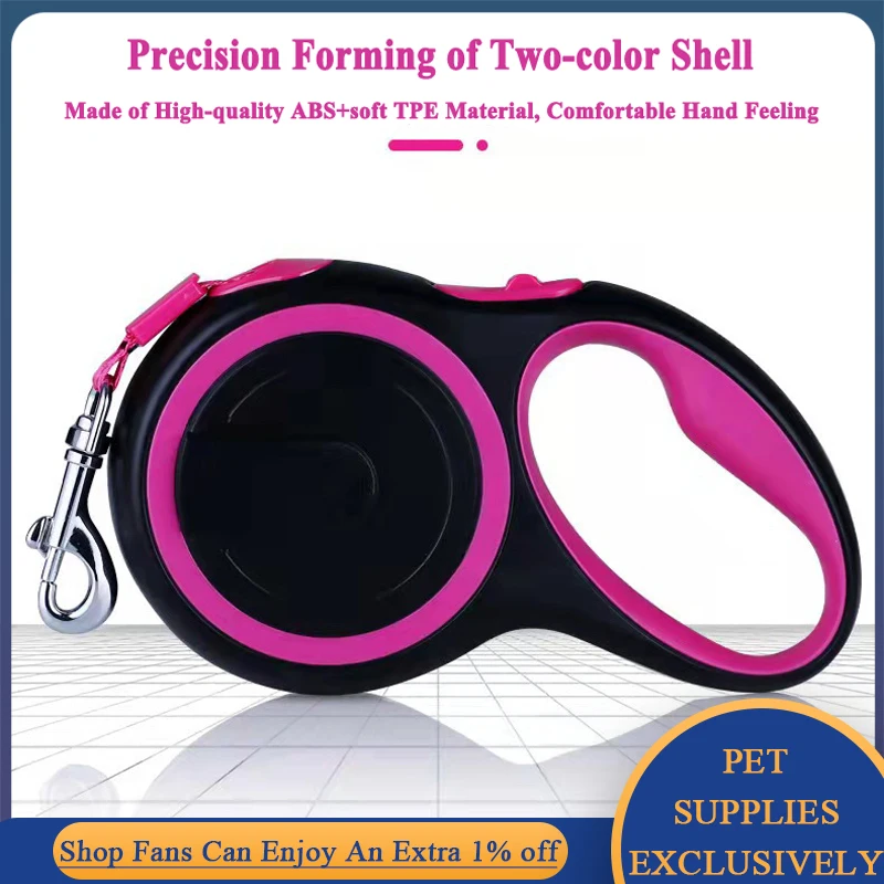 3M/5M/8M Guinzaglio Per Animali Domestici Per Cuccioli Cani Di Taglia Media Estensione Automatica Del Collare Corda Di Traino Walking Running Lead Rou