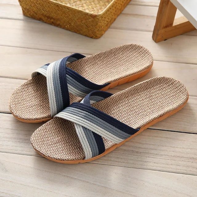 Mens Slip On Sandals Flip Flops Strappy Sandal,Indoor Cute Sandals