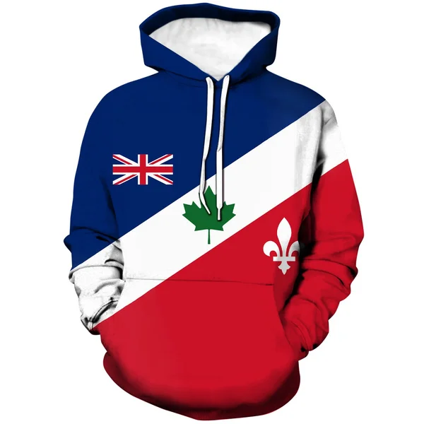 

New Fashion Canada Maple Leaf 3D Printed Hoodie Harajuku Flag Sweatshirt Funny Long Sleeve Casual Pullover