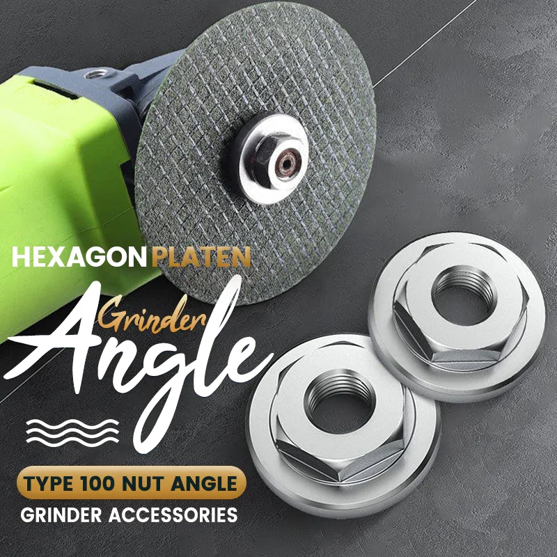 Angle Grinder Nut M10 M14 Nut Hexagon Platen Angle Grinder Accessories