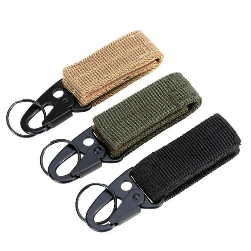 

Carabiner High Strength Nylon Key Hook Military Webbing Buckle Hanging System Belt Buckle Hanging Camping Metal Accessories