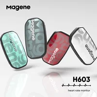 Magene H603 Heart Rate Monitor Split Chest Strap HRM Fitness Tracker Mover Bluetooth ANT Sensor Health App Compatible Zwift 1