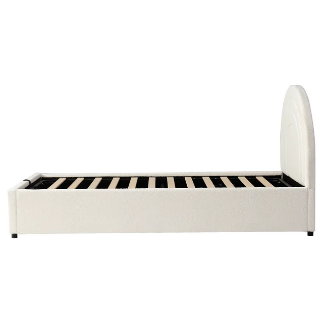PINGGO Upholstered Bed 3ft Children's Bed Single Bed With Slatted Frame And Headboard Youth Bed Easy To Assemble (No Mattress) 3 PINGGO Upholstered Bed 3ft Children's Bed Single Bed With Slatted Frame And Headboard Youth Bed Easy To Assemble (No Mattress) 3