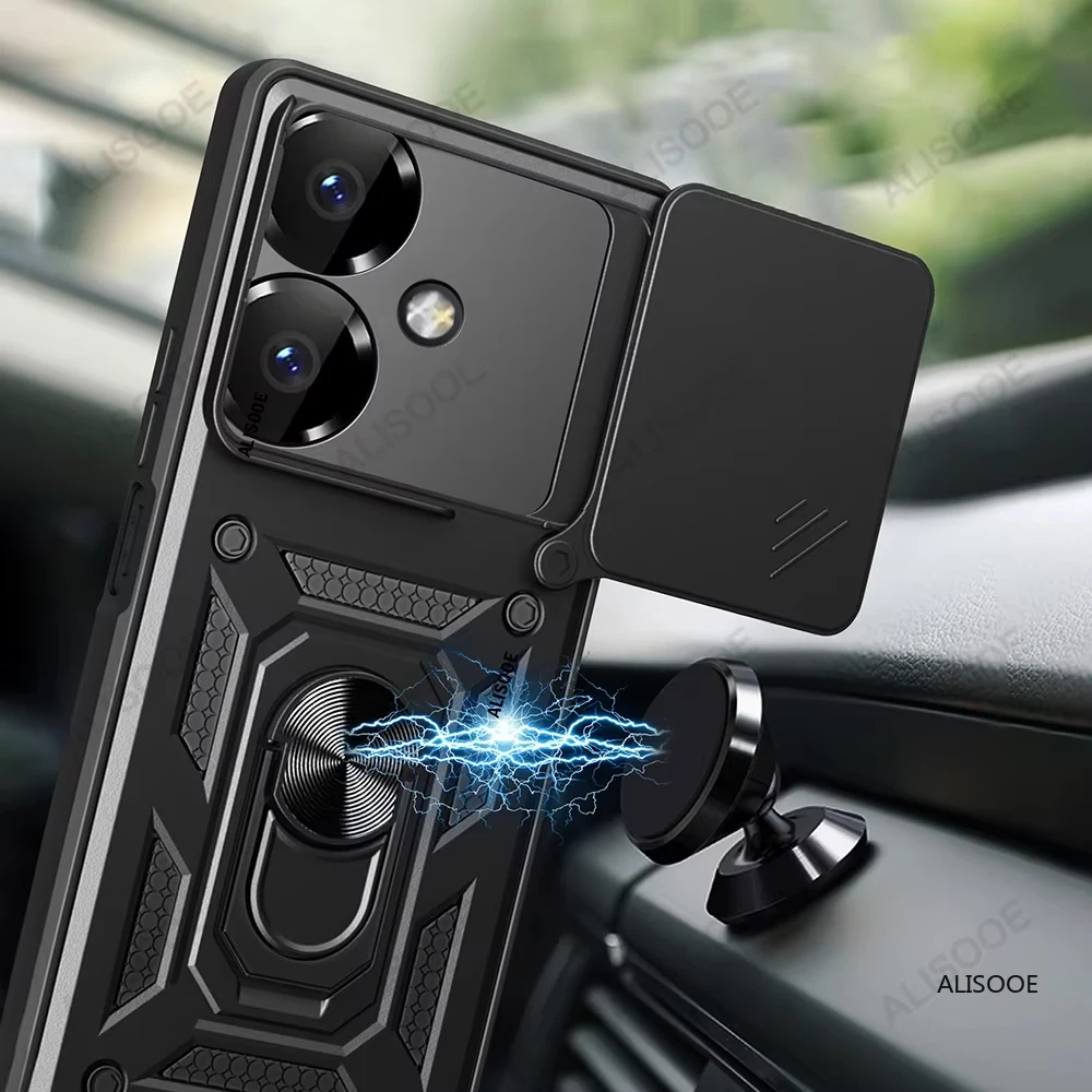 DOINK Cover Armor per Realme 8 5G / Narzo 30 5G, Custodia TPU+PC Antiurto con Anello Supporto - Blu