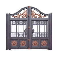 Luxury Villa Exterior Main Entrance Doors Residential Steel Double Opening Door Designs 2