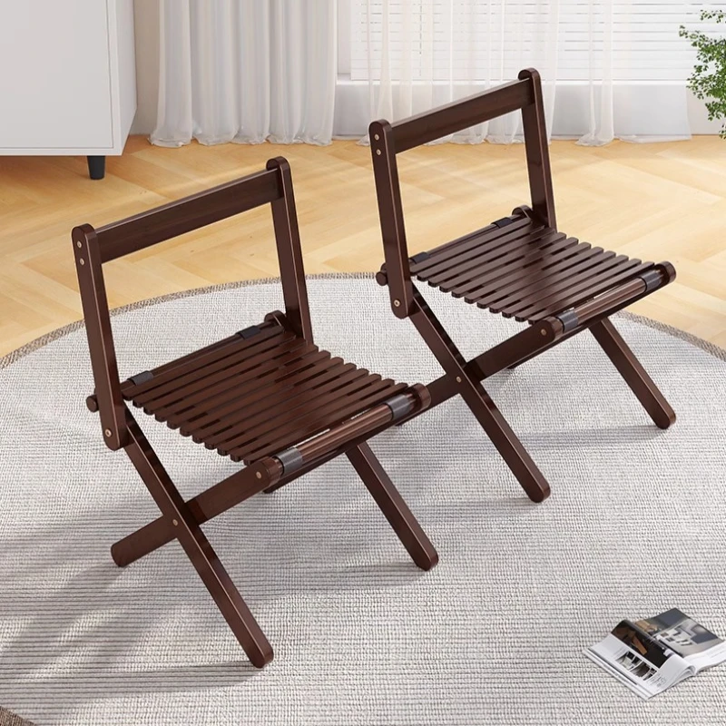 Folding Small Stool Portable Adult Bamboo Thickened Special Mazar Bathroom for The Elderly Travel Ultra-light Children Bench