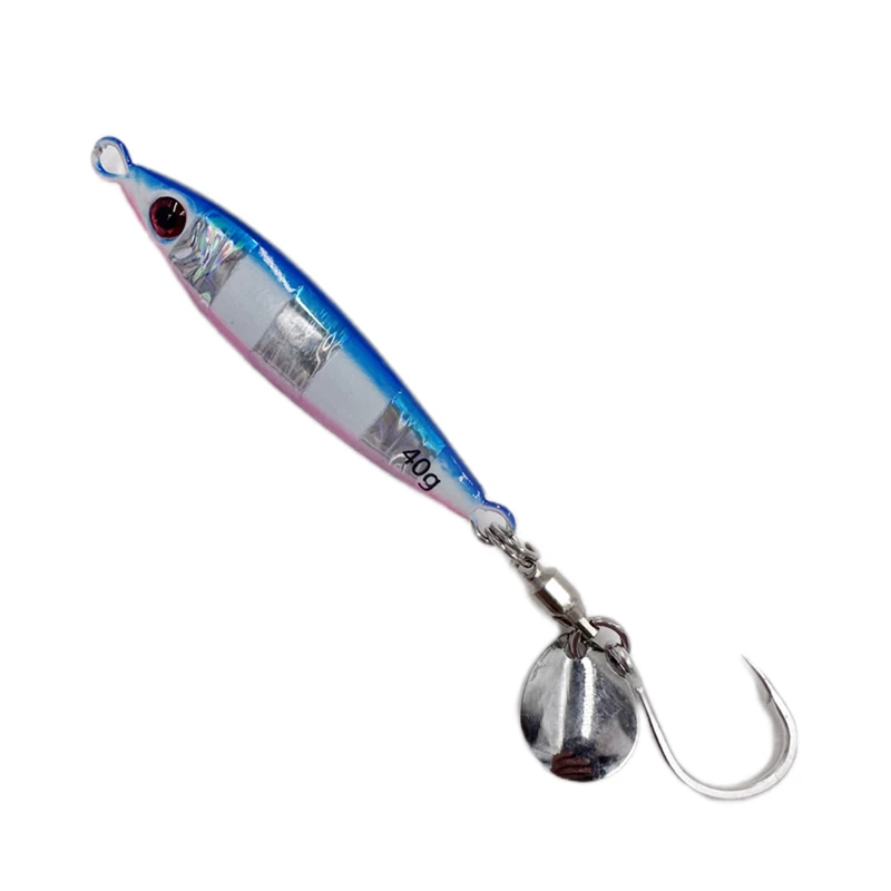 40-80g Japanese Saltwater Luminous fishing metal jig blade lure shore  Casting Micro slow pitch jigging spoon spinner bait - AliExpress