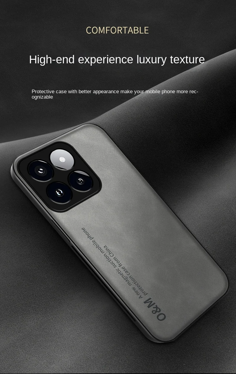 حافظة مقاومة للصدمات لهاتف Xiaomi 14T / Xiaomi 14T Pro غطاء حماية مدمج بحامل سيارة شفط مغناطيسي Coque Funda Capa