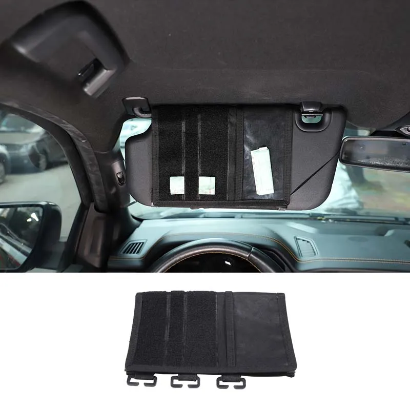 Per Il 2015-21 Ford Ranger Wildtrak Black Car Styling Car Multi-Function Parasole Multi-Port Storage Bag Accessori Per Interni Auto