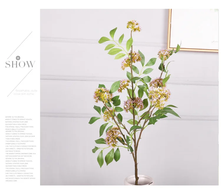 Tall Artificial Seeded Privet Branch - 46
