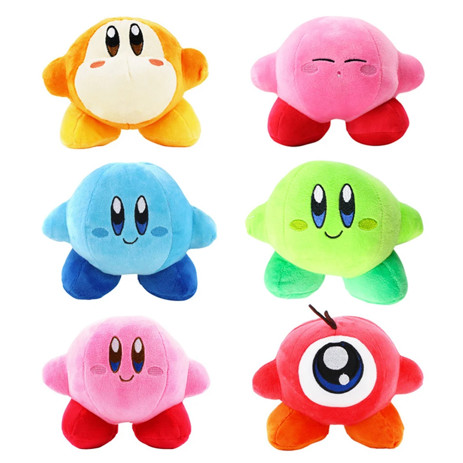 

New 6 Styles Anime Kawaii Cute Star Kirby Stuffed Peluche Plush Quality Cartoon Toys Great Christmas Birthday Gift For Children