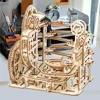 3d Wooden Puzzle Building Model Kits Marble Runs Mechanical Puzzles Self Assembly Toy STEAM Educational Toys for Kids Adult Gift 1