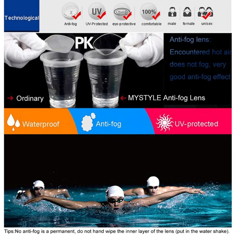 Swimming Goggles Waterproof Anti-fog Electroplated Lens Glasses Adult Competition Eyewear Sportswear Accessories 5