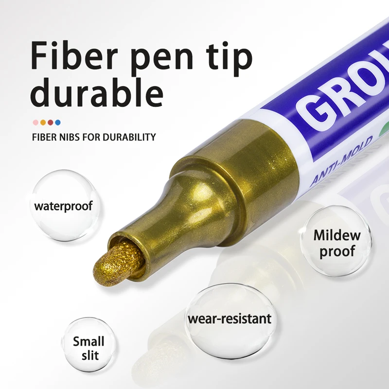 8color Waterproof Tile Marker Grout Pen Wall Seam Pen White Black Grey For Tiles Floor Bathroom Decontamination Seam Repair Tool multifunction pen