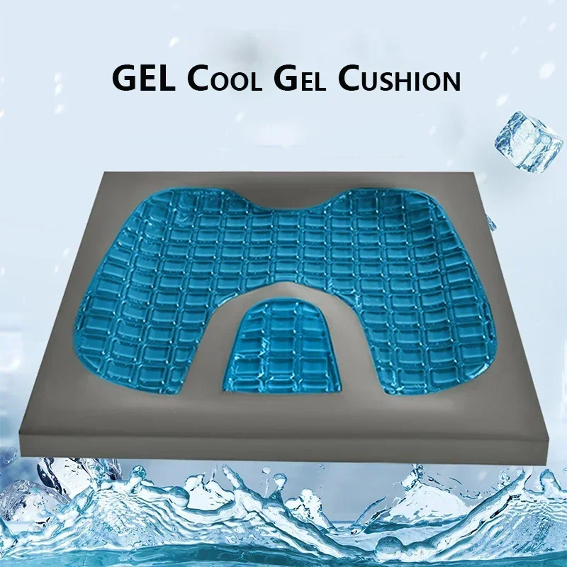 

Новая гелевая бамбуковая угольная подушка для сиденья, нескользящая Ортопедическая подушка из пены с эффектом памяти для автомобиля, Офисная защитная подушка для стула, подушка