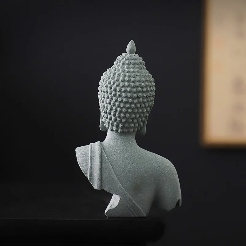 New Chinese Zen Buddha statue bust Buddha ornament creative Sakyamuni home decoration crafts
