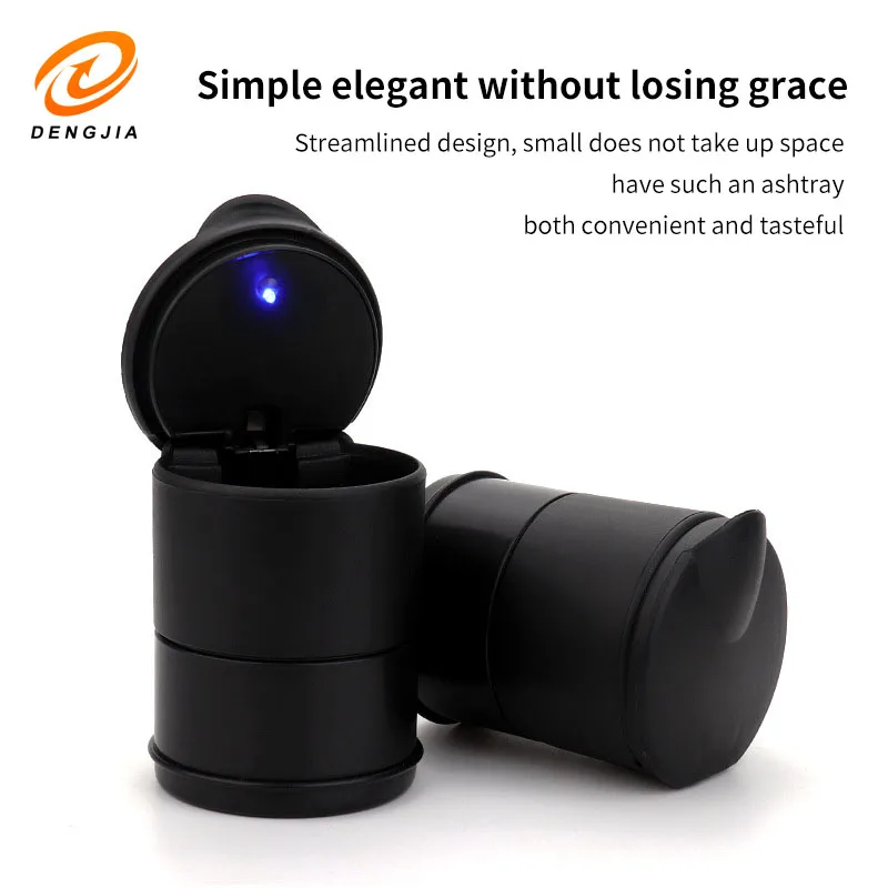 Car Ashtray LED Light Cover Plastic Portable car ashtray