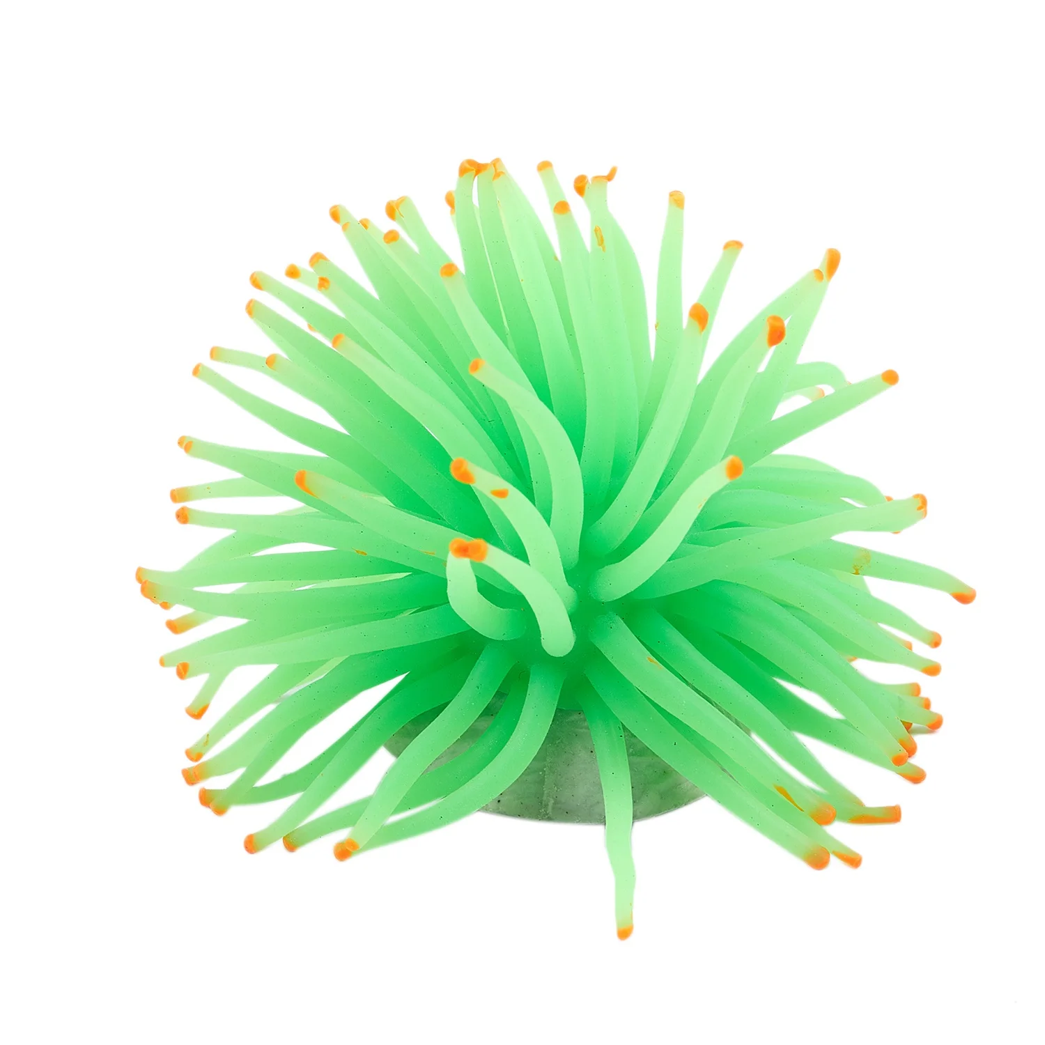Fish Tank Decorations Aquarium Decorative Green Silicone Sea Anemone Ornament Aquarium Ornaments